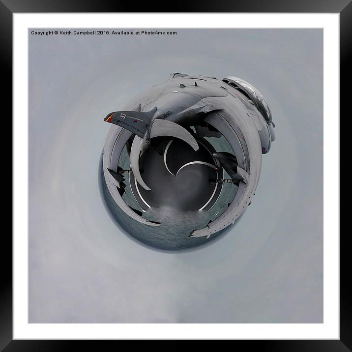  Harrier Planet Framed Mounted Print by Keith Campbell