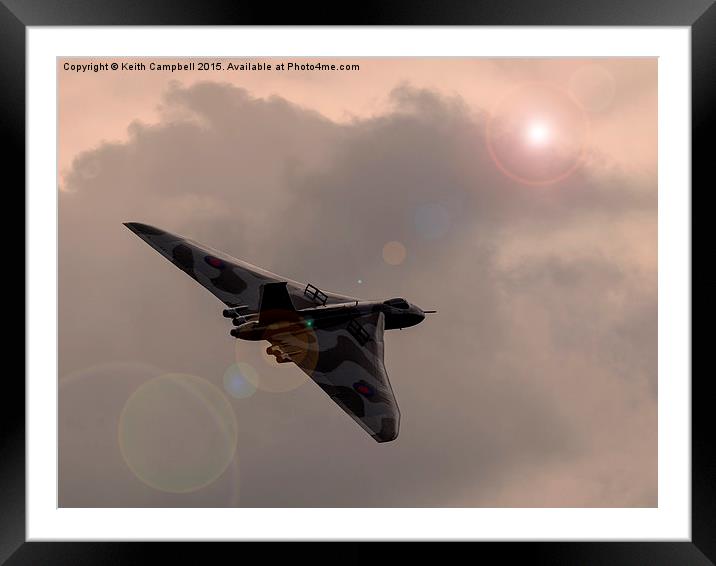  Vulcan Sunrise Framed Mounted Print by Keith Campbell