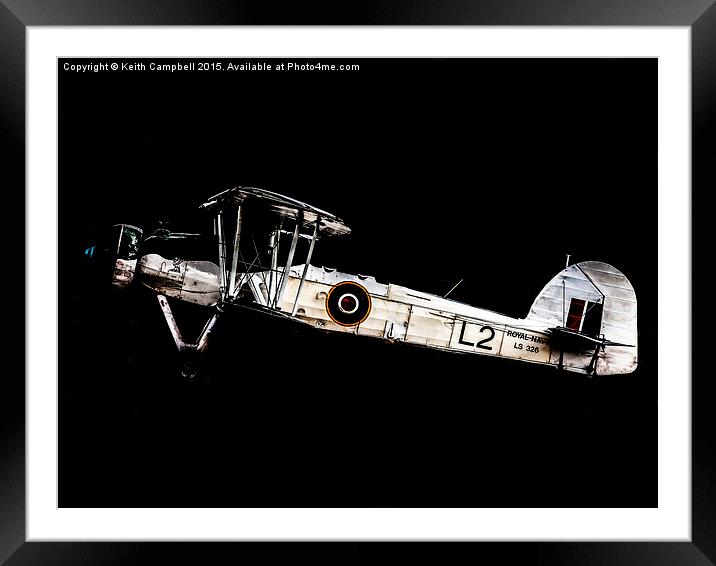 Fairey Swordfish LS326 - colour version Framed Mounted Print by Keith Campbell