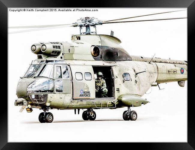  Royal Air Force Puma HC1 Framed Print by Keith Campbell