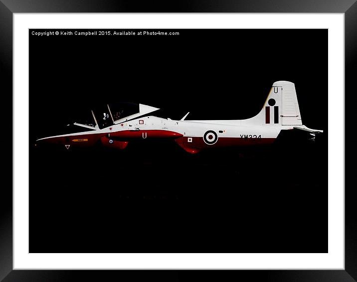  BAC Jet Provost XW324 Framed Mounted Print by Keith Campbell