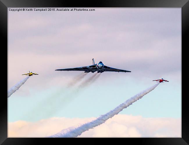  Vulcan and Gnat Pair Framed Print by Keith Campbell