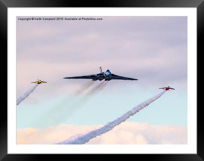  Vulcan and Gnat Pair Framed Mounted Print by Keith Campbell