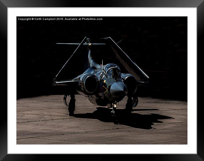 Buccaneer taxies out Framed Mounted Print by Keith Campbell
