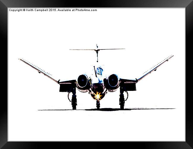  Blackburn Buccaneer taxies out Framed Print by Keith Campbell