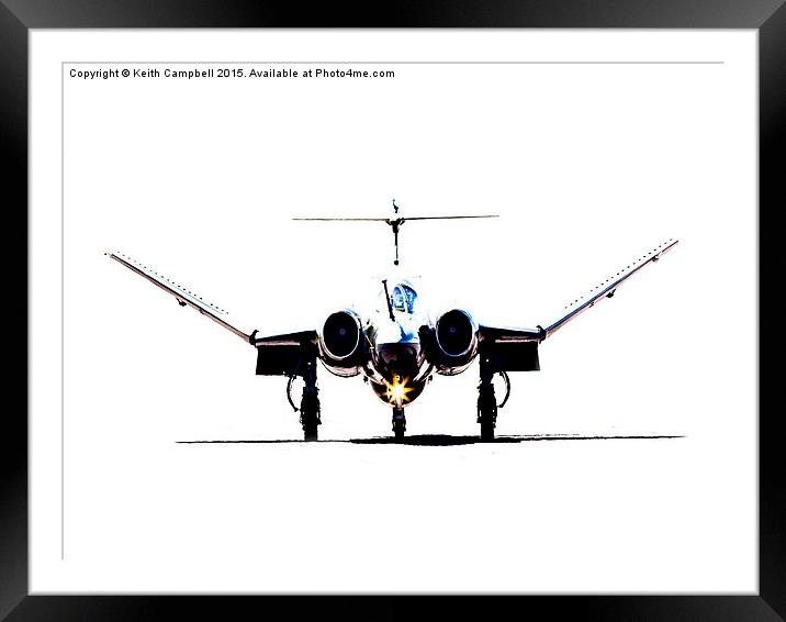  Blackburn Buccaneer taxies out Framed Mounted Print by Keith Campbell
