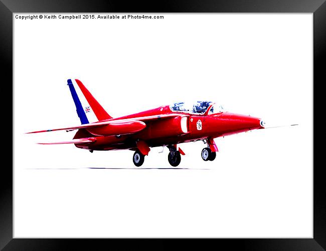  CFS Folland Gnat Framed Print by Keith Campbell