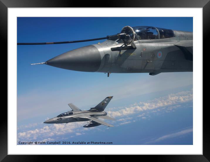 F3 Tornado refuelling Framed Mounted Print by Keith Campbell