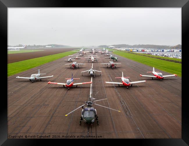Bruntingthorpe aircraft Framed Print by Keith Campbell