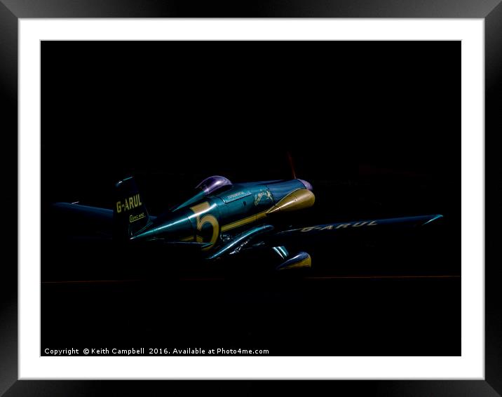 Cosmic Wind G-ARUL Framed Mounted Print by Keith Campbell