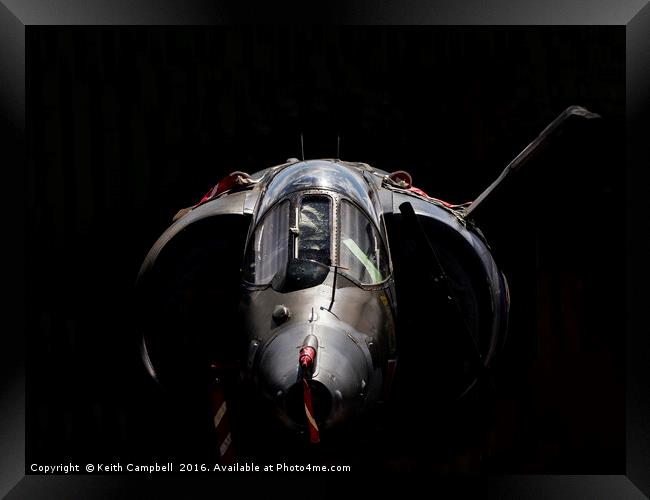 RAF Harrier GR-3 Framed Print by Keith Campbell