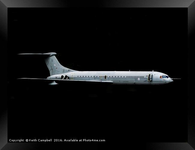 RAF VC-10 ZD241 Framed Print by Keith Campbell