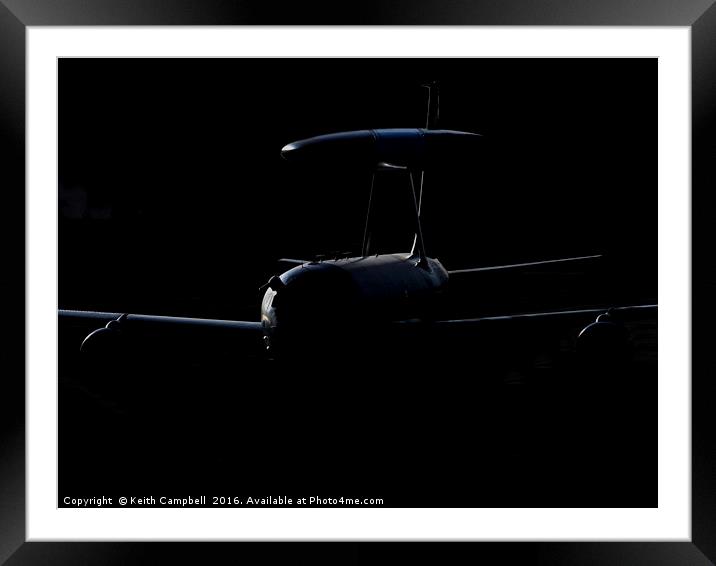 RAF E-3D Sentry Framed Mounted Print by Keith Campbell