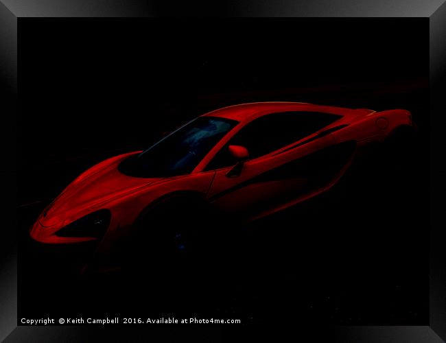 Red Lamborghini Dream Framed Print by Keith Campbell