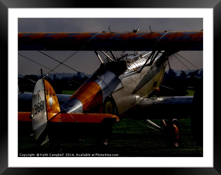 Hawker Nimrod Framed Mounted Print by Keith Campbell