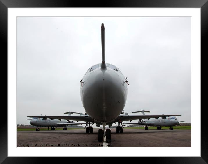 RAF VC-10 trio Framed Mounted Print by Keith Campbell