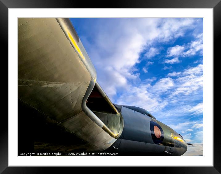 AVRO Vulcan Framed Mounted Print by Keith Campbell