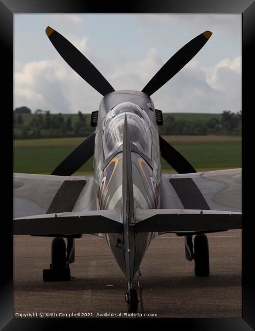 RAF Spitfire Ready For Action Framed Print by Keith Campbell