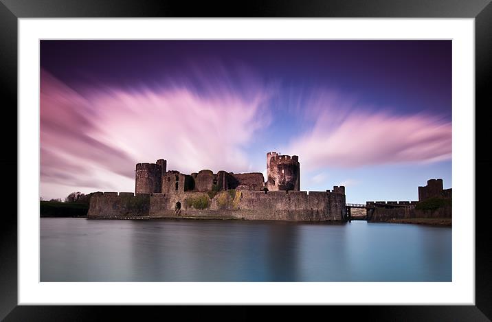 Caerphilly Castle Framed Mounted Print by Neil Bryars