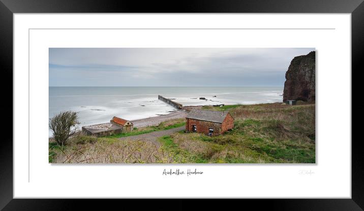 Auchmithie Harbour. Scotland Scottish, Arbroath Framed Mounted Print by JC studios LRPS ARPS