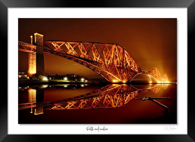 Forth and anchor. Forth rail bridge Scotland Framed Print by JC studios LRPS ARPS