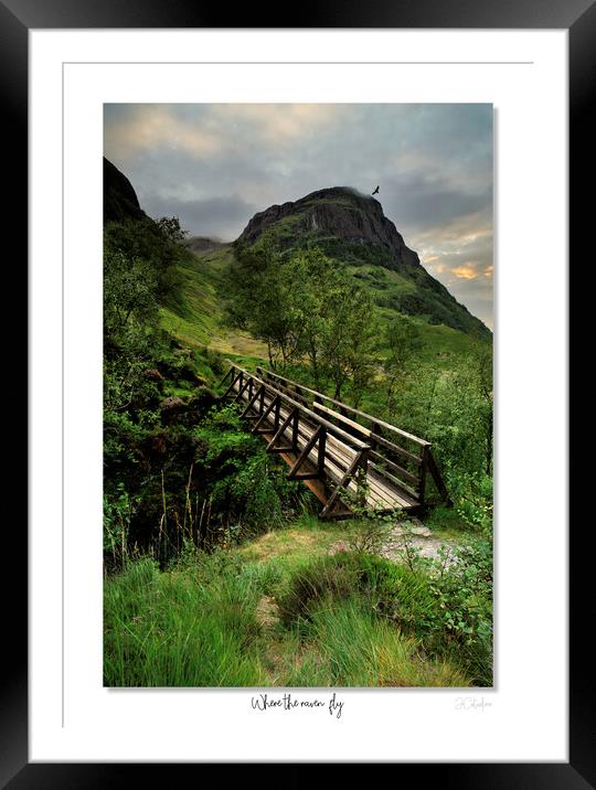 Where the raven fly, Glencoe, Scotland Framed Mounted Print by JC studios LRPS ARPS