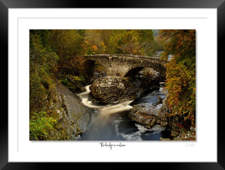 The bridge in  autumn Framed Mounted Print by JC studios LRPS ARPS