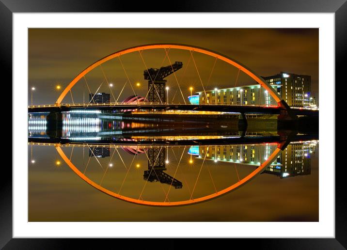 Glasgow at night Framed Mounted Print by JC studios LRPS ARPS