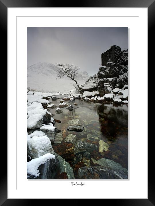 A waterfall in the snow Framed Mounted Print by JC studios LRPS ARPS