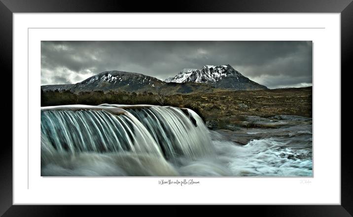 Where the water falls Glencoe Framed Mounted Print by JC studios LRPS ARPS