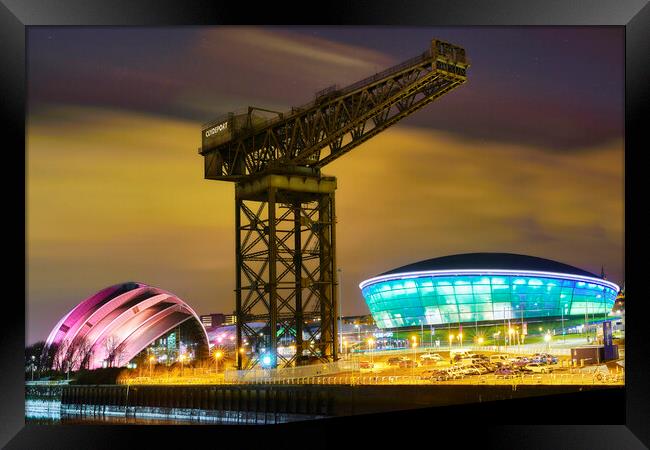 Glasgow at night Framed Print by JC studios LRPS ARPS