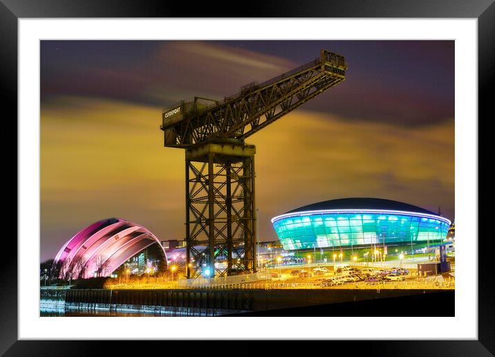 Glasgow at night Framed Mounted Print by JC studios LRPS ARPS