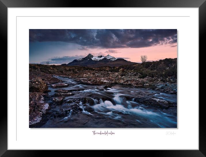 The enchanted waters   Sligachan, Skye, Scotland Framed Mounted Print by JC studios LRPS ARPS