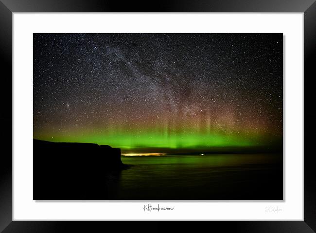 Aurora at Kilt rock on Skye Scotland Misty Isle Framed Print by JC studios LRPS ARPS