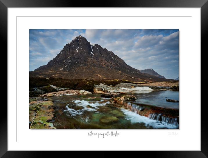 Glencoe going with the flow. Buachaille Etive Mòr  Framed Mounted Print by JC studios LRPS ARPS