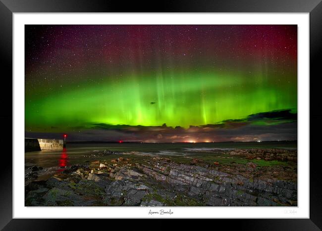 northern lights aurora borealis Framed Print by JC studios LRPS ARPS