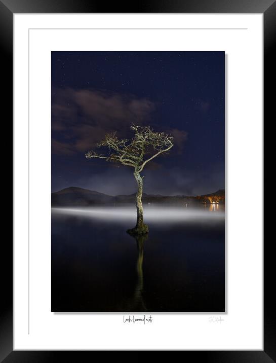 Loch Lomond mist Framed Mounted Print by JC studios LRPS ARPS