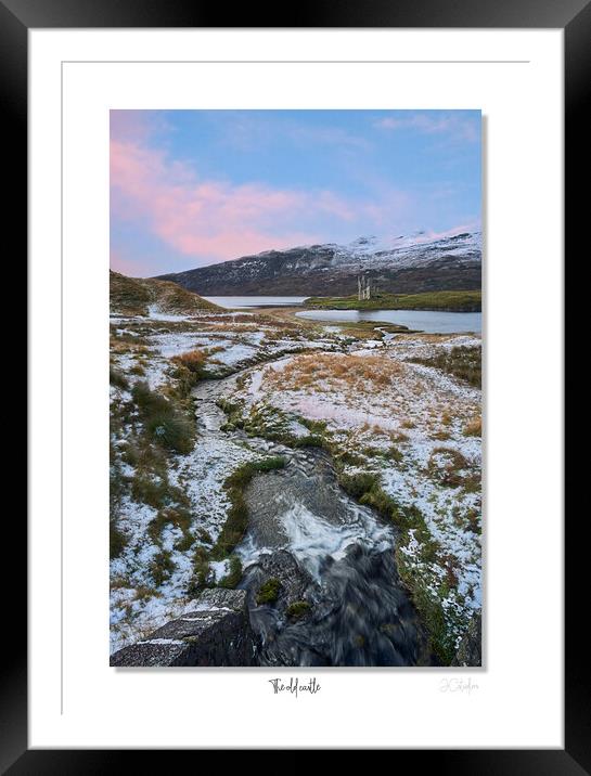 The old castle, Scottish highlands Assynt, Ardvreck Castle Framed Mounted Print by JC studios LRPS ARPS