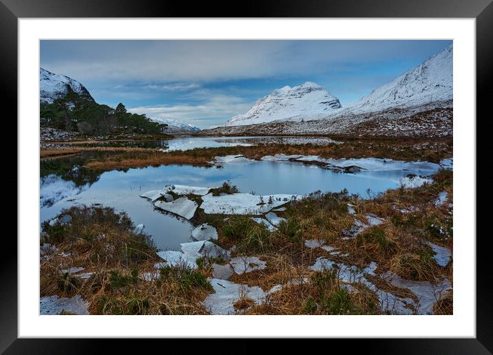 Winter view in Torridon the Highlands of Scotland  Framed Mounted Print by JC studios LRPS ARPS