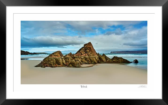 The beach  Ceannabeinne beach NC500 Scotland  Framed Mounted Print by JC studios LRPS ARPS