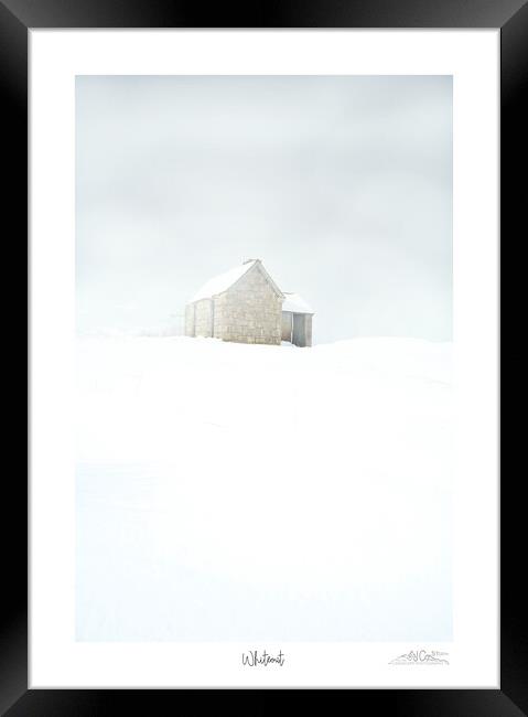 Whiteout Scottish highlands Assynt in winter Framed Print by JC studios LRPS ARPS