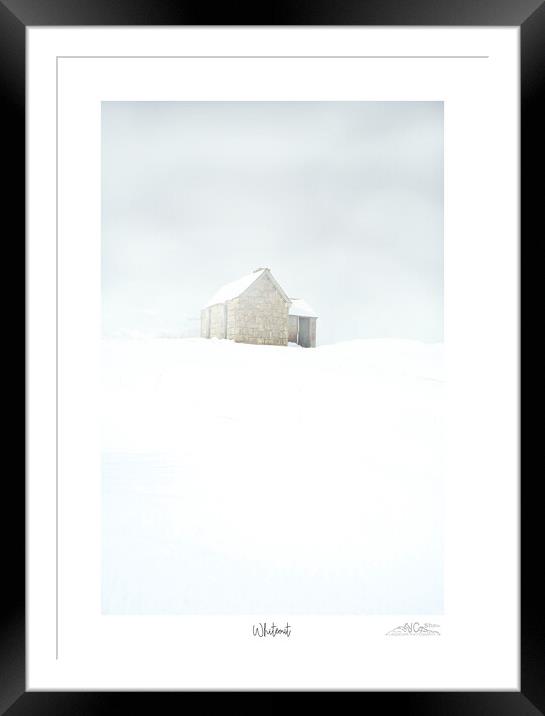 Whiteout Scottish highlands Assynt in winter Framed Mounted Print by JC studios LRPS ARPS