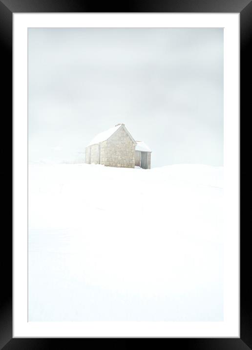 Whiteout (No border) Assynt Scottish highlands Framed Mounted Print by JC studios LRPS ARPS