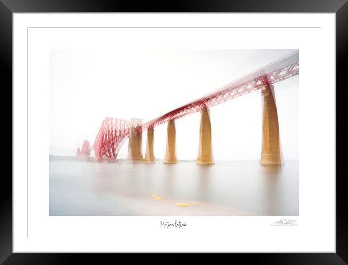 Motion lotion fine art ICM image of the Forth rail bridge in  bonnie Scotland  Framed Mounted Print by JC studios LRPS ARPS