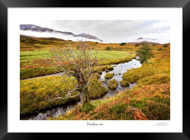 Mountain view  in Glen Strathfarrar Framed Print by JC studios LRPS ARPS