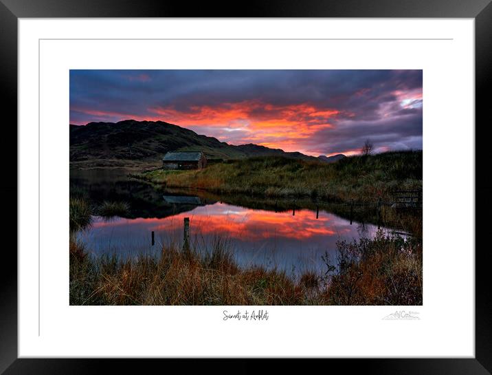 Sunset at Arklet Framed Mounted Print by JC studios LRPS ARPS