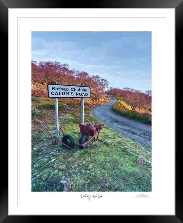 One step at a time  Calum's Road Raasay. Framed Mounted Print by JC studios LRPS ARPS