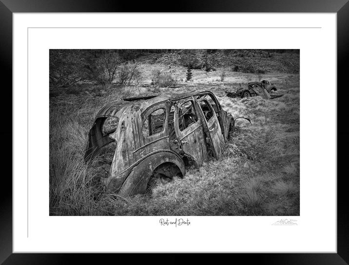 Rust and Detns in mono Framed Mounted Print by JC studios LRPS ARPS