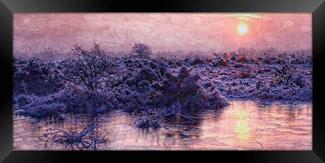  New Forest sunrise in January  by JCstudios 2015 Framed Print by JC studios LRPS ARPS
