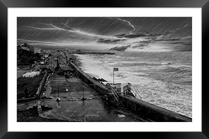  Winter storms in south UK Framed Mounted Print by JC studios LRPS ARPS